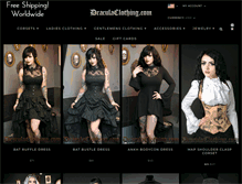 Tablet Screenshot of draculaclothing.com